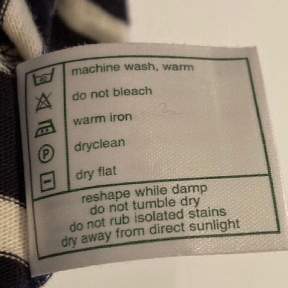 Women’s Blue & White Striped Button Down Blouse from Laura Ashley - Sz M - Picture 2 of 8